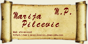 Marija Pilčević vizit kartica
